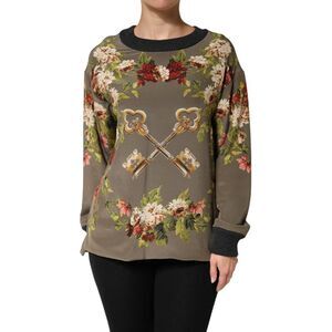 Dolce & Gabbana Enchanted Sicily Silk Crewneck Blouse Women's Sweater